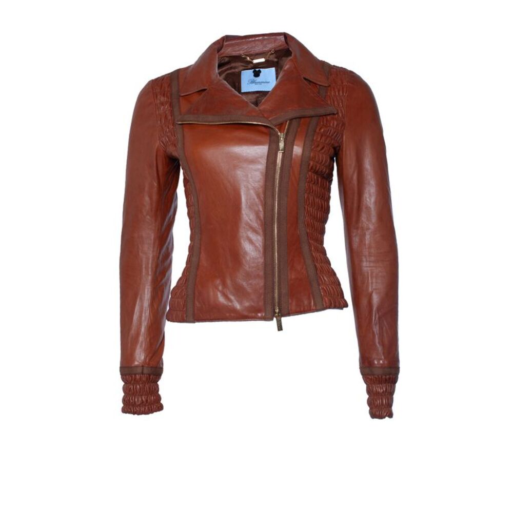 Blumarine Leather biker jacket